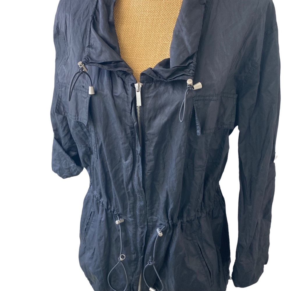 Kenneth Cole Reaction Women's Jacket, Coal Lightweight Black Size S Pockets - Picture 2 of 16